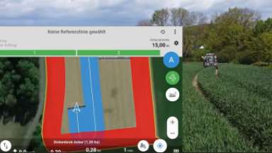 Übersicht eines manuell gesteuerten Parallelfahrsystems