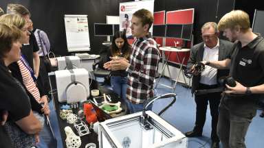 Demonstration zum Thema 3D-Druck in der Offenen Werkstatt Hagen, ©Birgit Andrich