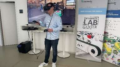 Ausschnitt aus dem Escape Game - Nutzung VR-Demonstrator