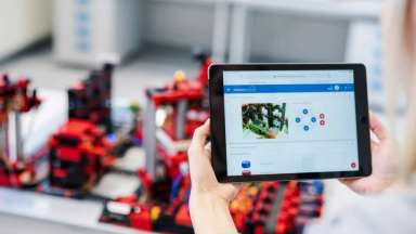 Tablet und Fischertechnik