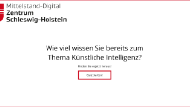 Startbildschirm KI-Quiz