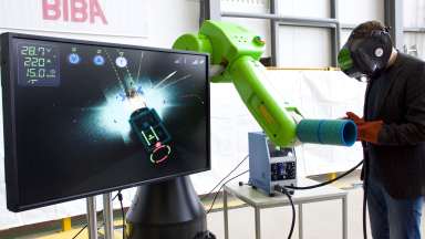  Digitale Medien für die Aus- und Weiterbildung: Schweißsimulator | Bild: Tine Casper / BIBA