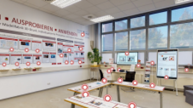 Der virtuelle Showroom der Modellfabrik 3D-Druck an der Ernst-Abbe-Hochschule Jena