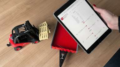 Blockchain-Demonstrator und visuelle Darstellung auf dem iPad