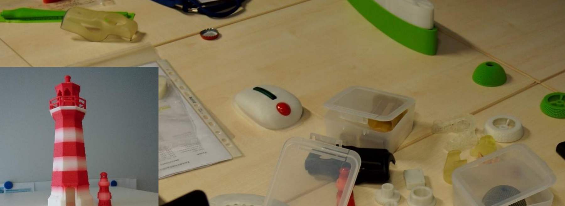 Beispiele für additiv gefertigte Modelle unterschiedlichster Produktentwicklungen