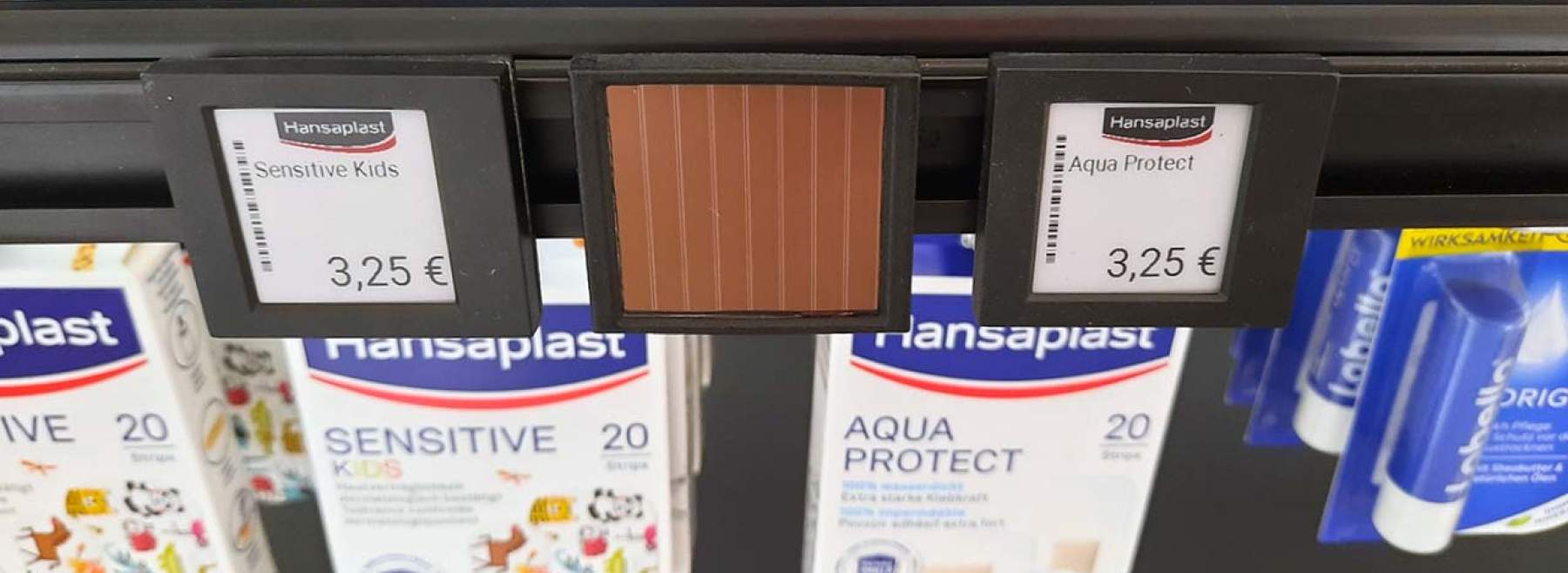 Solarbetriebene digitale Preisschilder