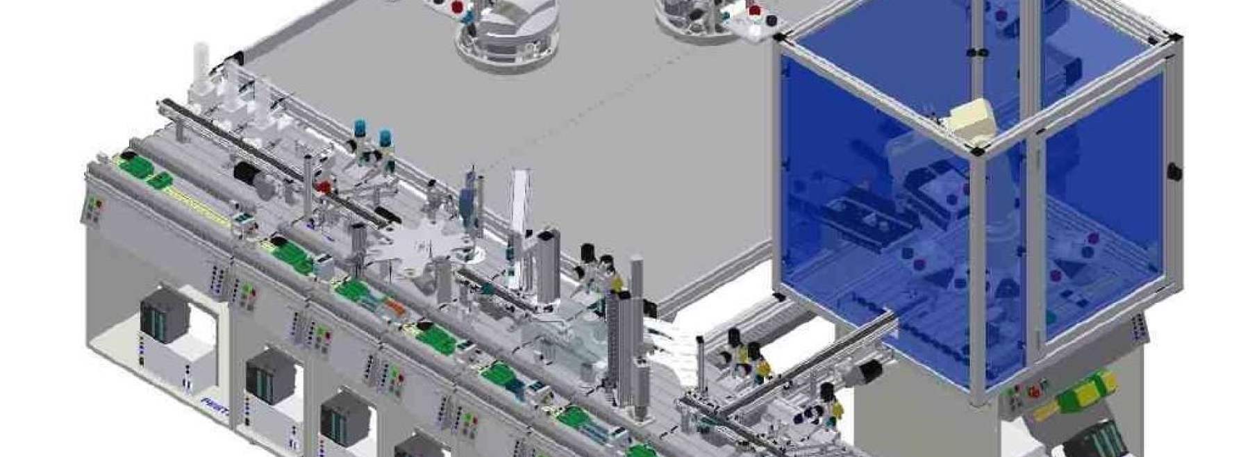 CAD-Modell der Lern- und Testumgebung