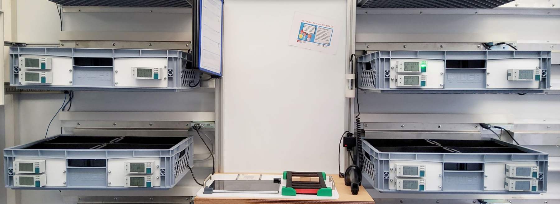 Pick-by-Light System von der Firma SpeedyPick im Einsatz 
