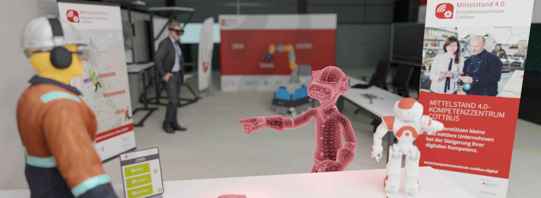 Virtueller Zwilling der Lernfabrik am Standort Cottbus