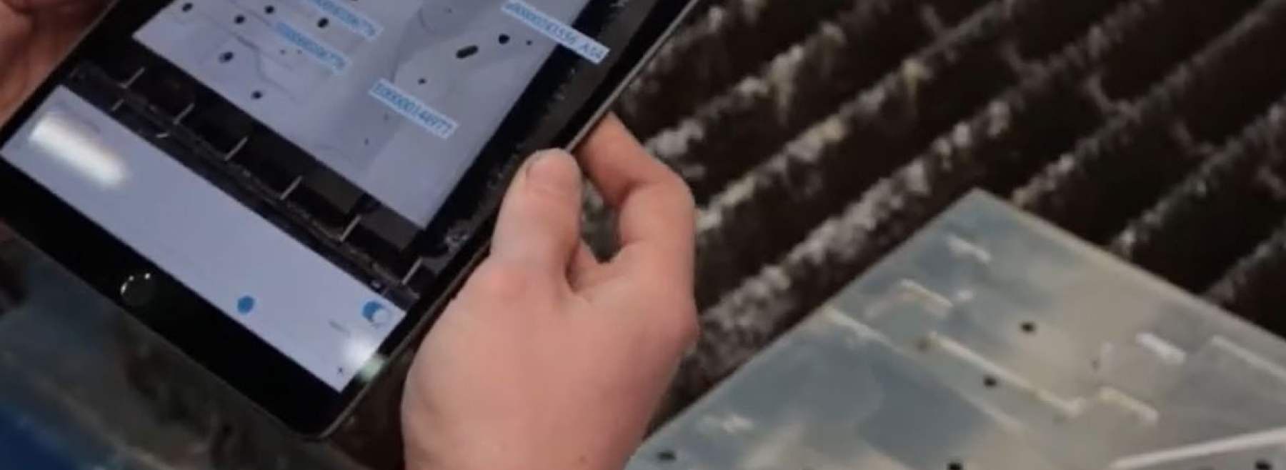 Tablet mit Laserplatte