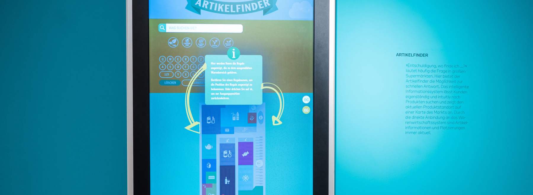 Interaktives Produkt-Informationsterminal