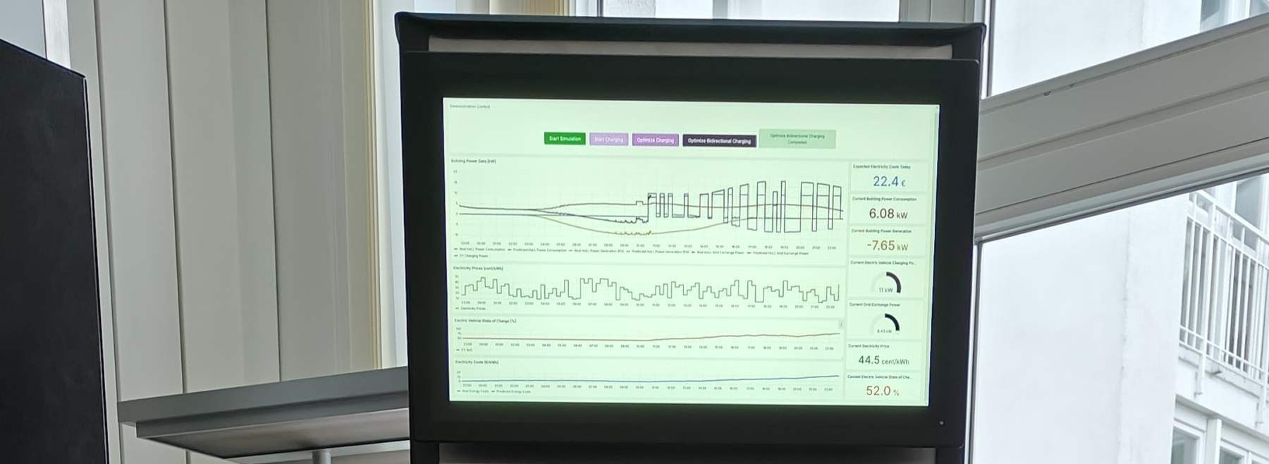 Display mit Datenanzeige