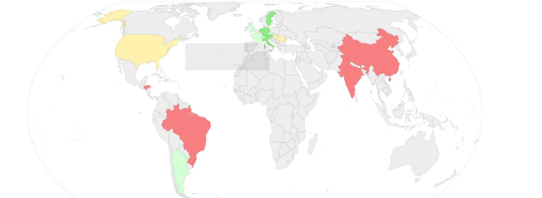 Risikoverteilung eines KMU nach Ländern