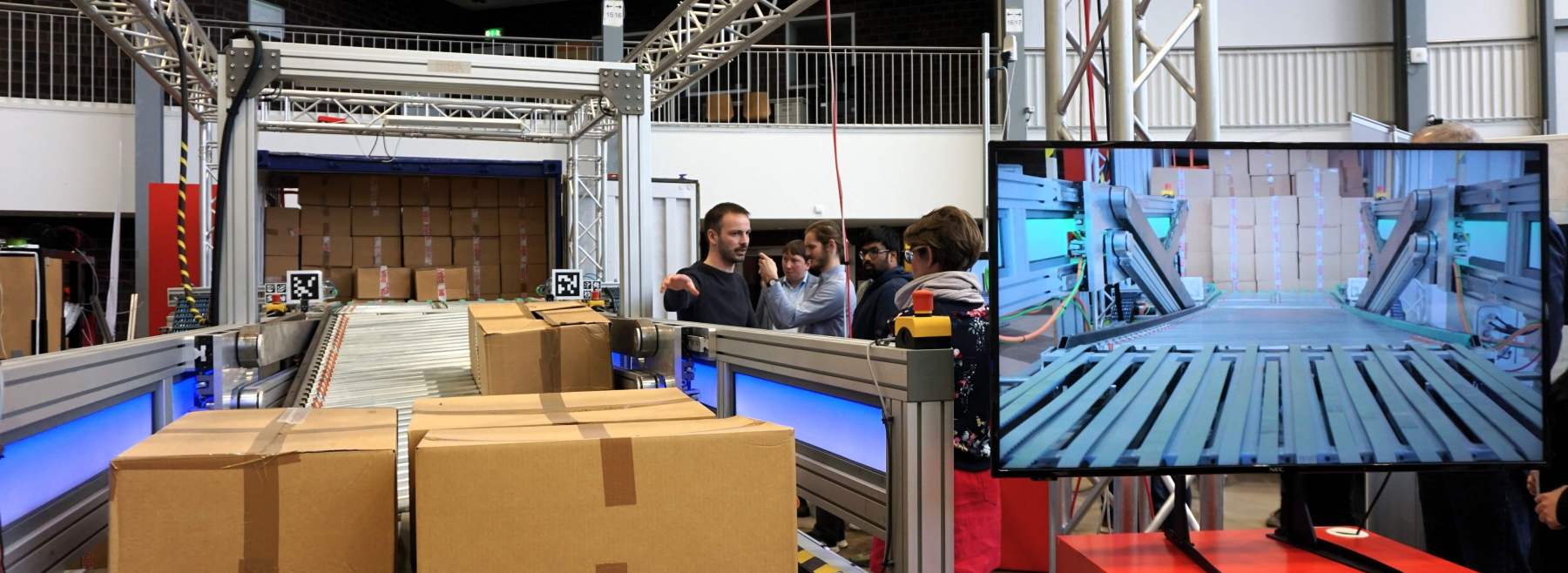 Interaktiver Roboter hilft beim Entladen | Foto: Aleksandra Himstedt / BIBA