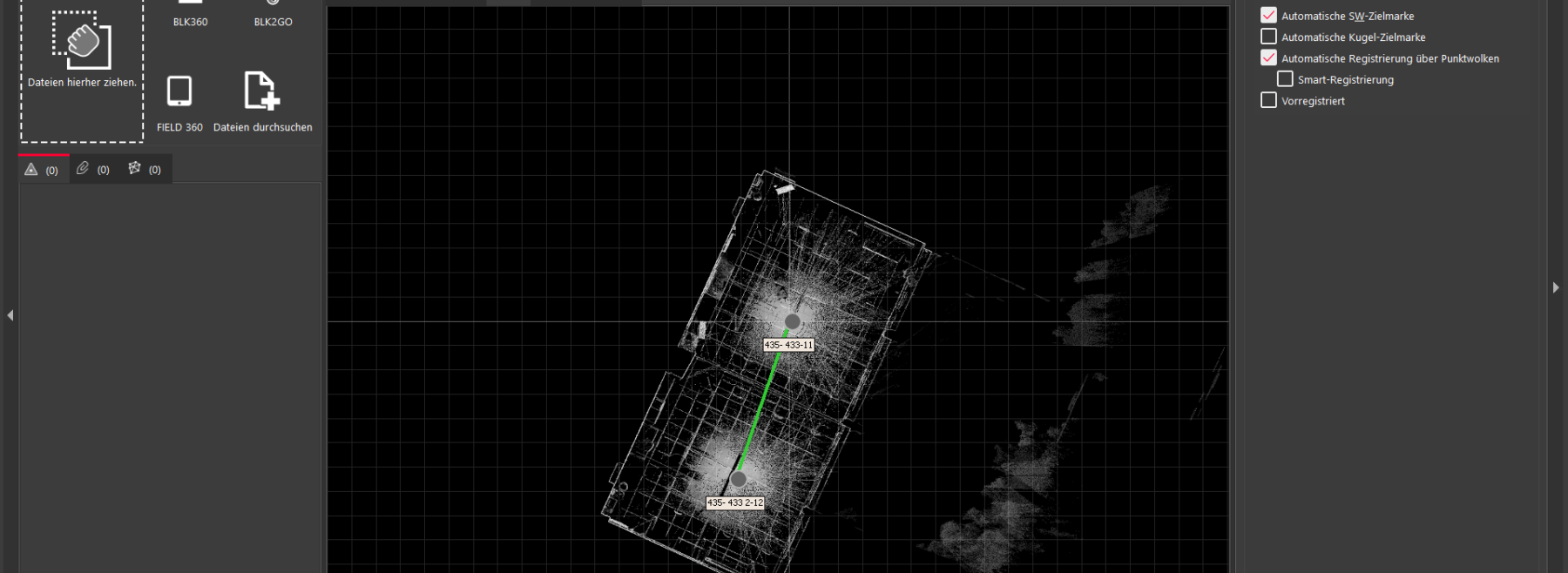Datenaufbereitung des Lasermesssystem