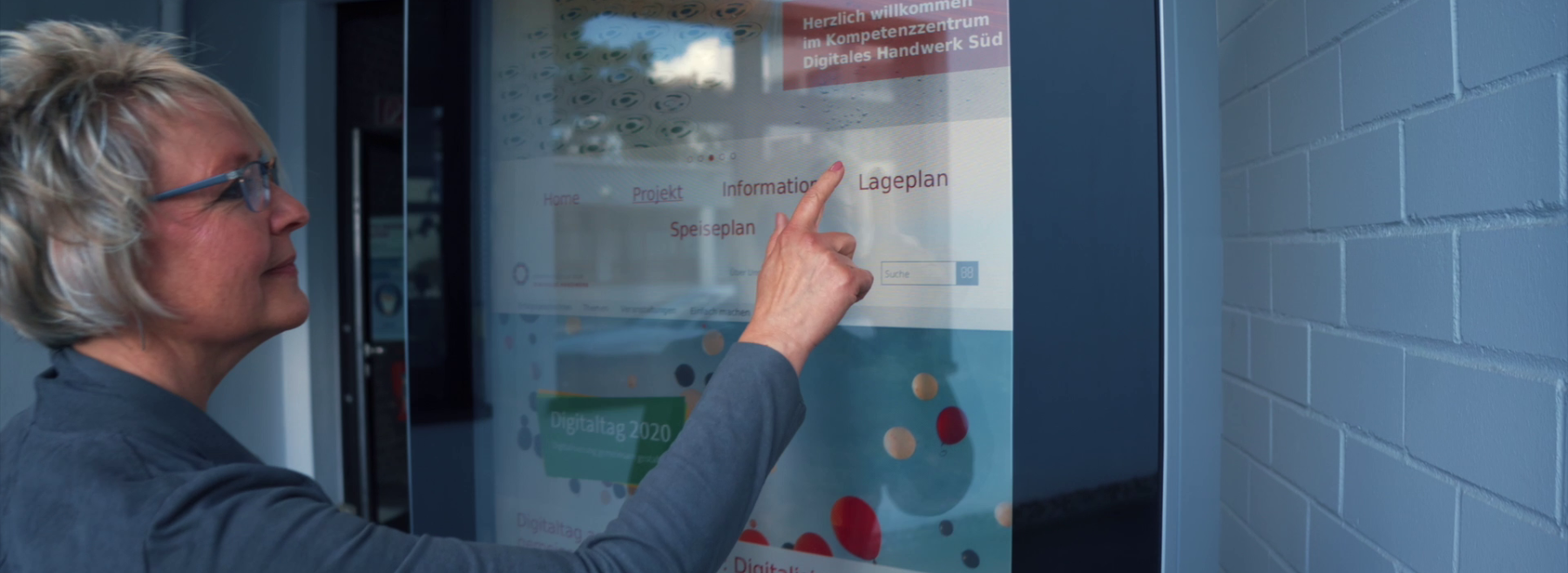 Digitaler Innovationspfad - Outdoor-Stele