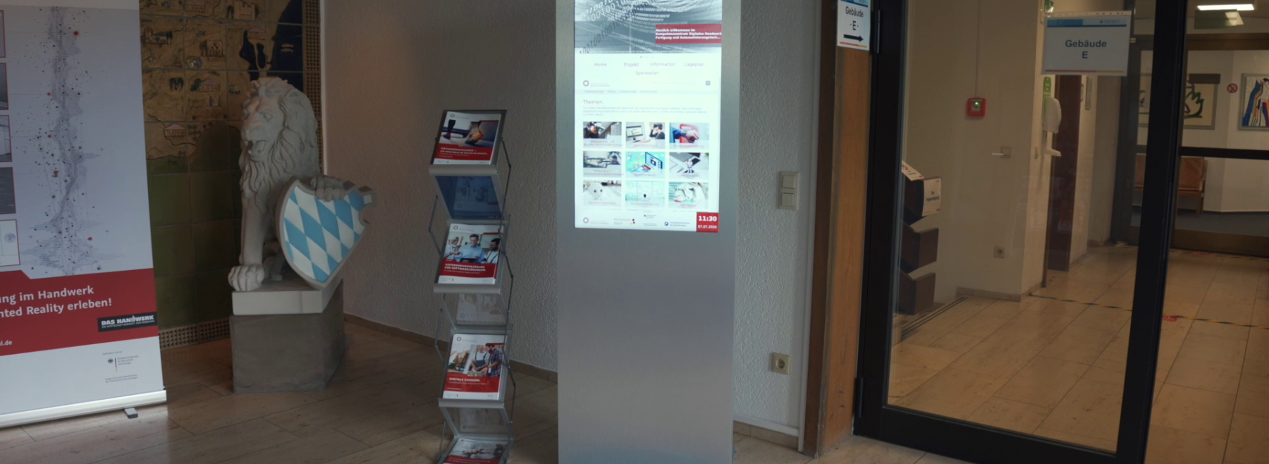Digitaler Innovationspfad - Indoor-Stele